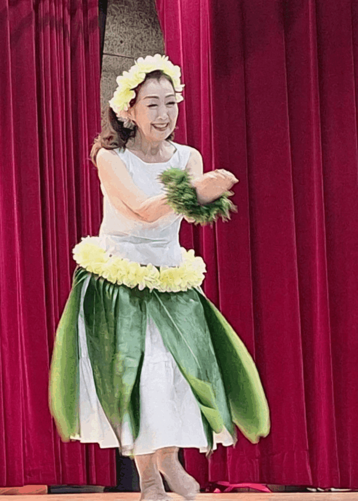 山田地区会館まつり　フラ　ホク山田　近藤しげみ先生